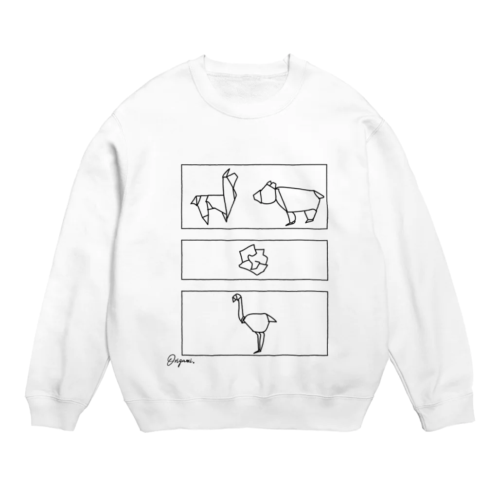 chiyoboon5のORIGAMI Crew Neck Sweatshirt