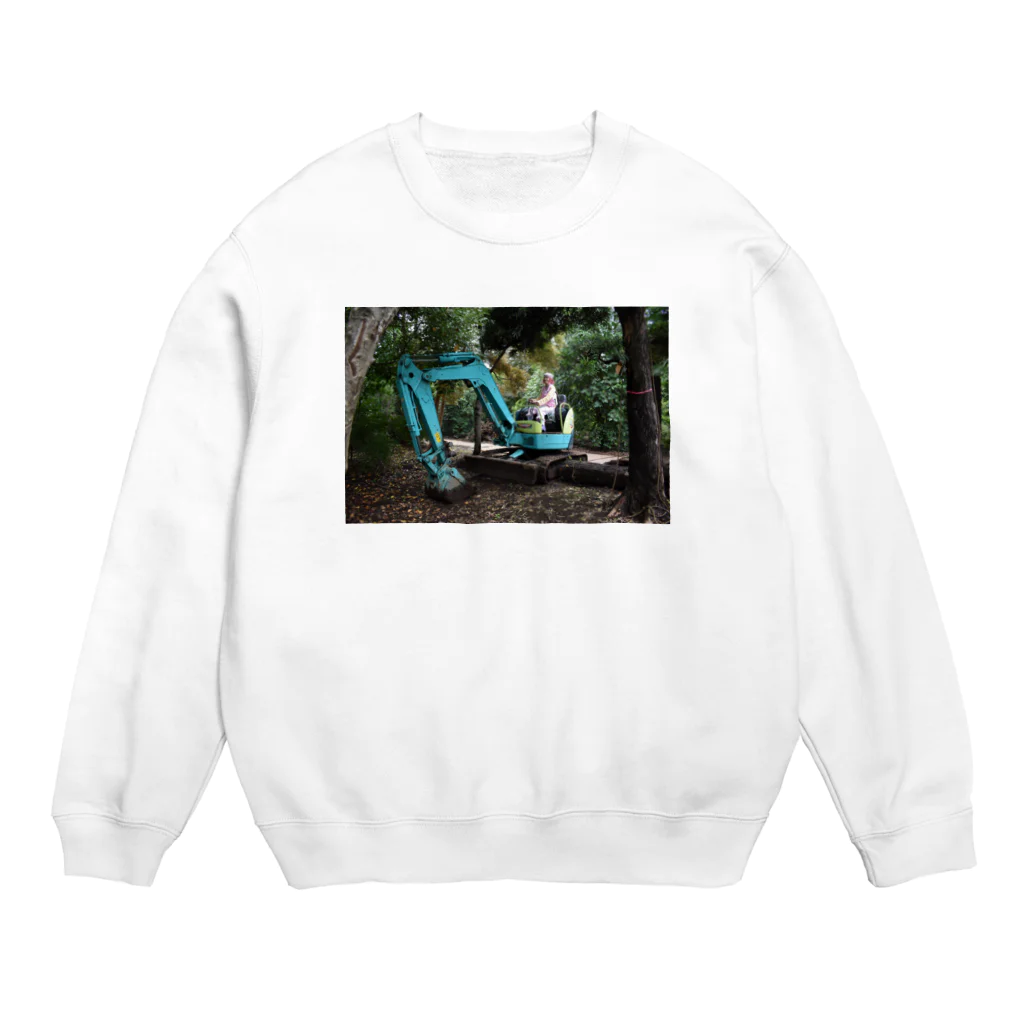 Doremi-meruhesoの重機 Crew Neck Sweatshirt