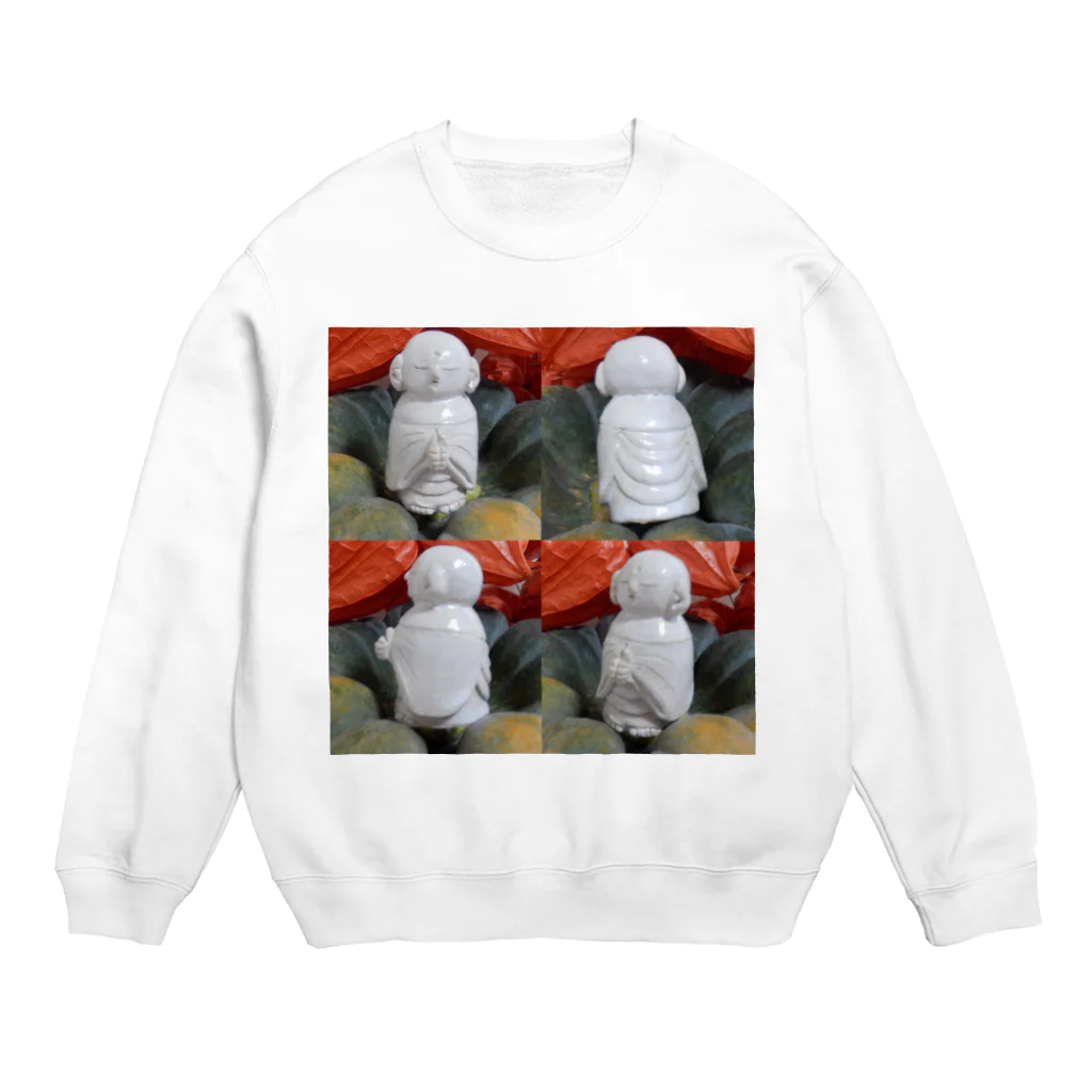 陶芸ギャラリー・光のおじぞうさま Crew Neck Sweatshirt