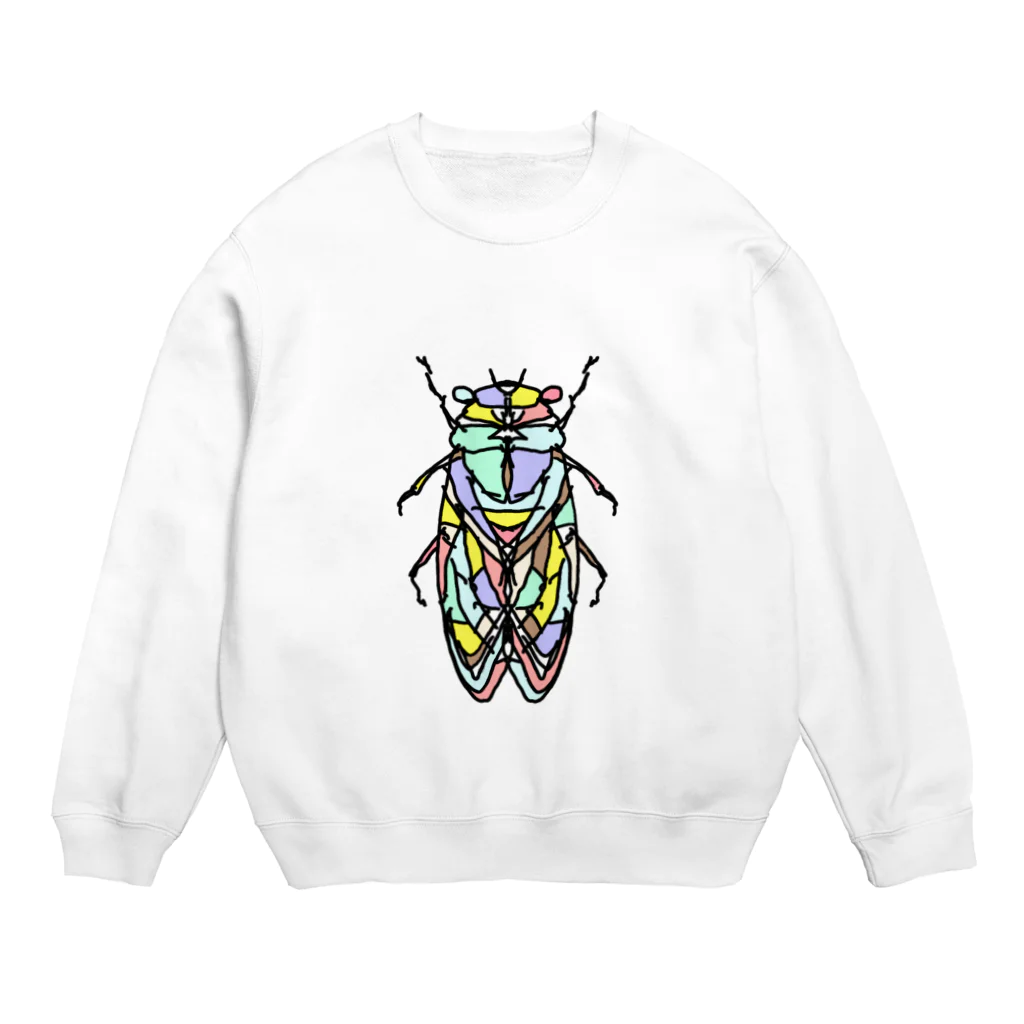 Full of vitality　(フル　オブ　バイタリティ)のcicada ☆(せみ)collarバージョン　Full of vitality　(フル　オブ　バイタリティ) Crew Neck Sweatshirt