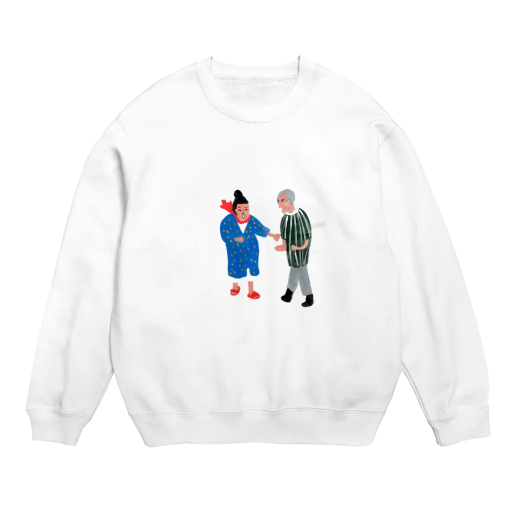 Yuka。のおばあちゃんおじいちゃん Crew Neck Sweatshirt