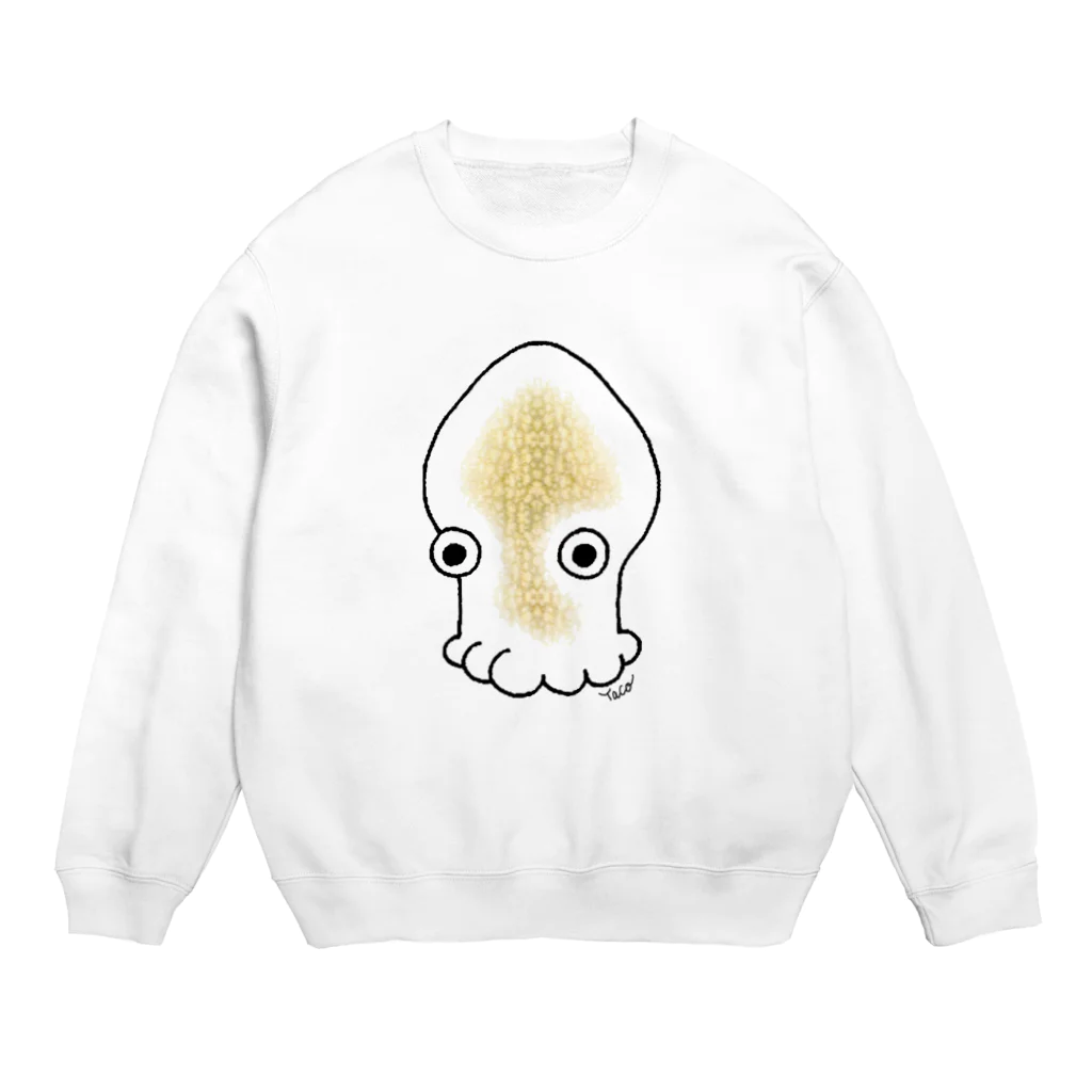 Tacoのイカ単体 Crew Neck Sweatshirt