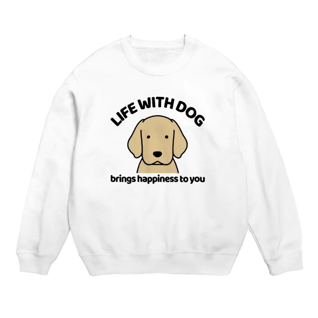 efrinmanの犬と共に（ゴールデン） Crew Neck Sweatshirt