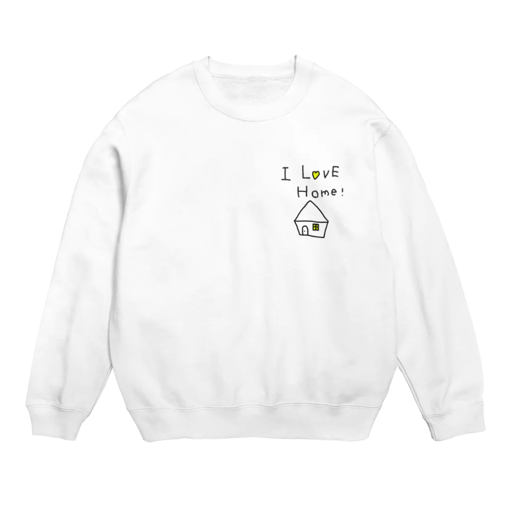 Kanako-sのI LOVE HOME  Crew Neck Sweatshirt