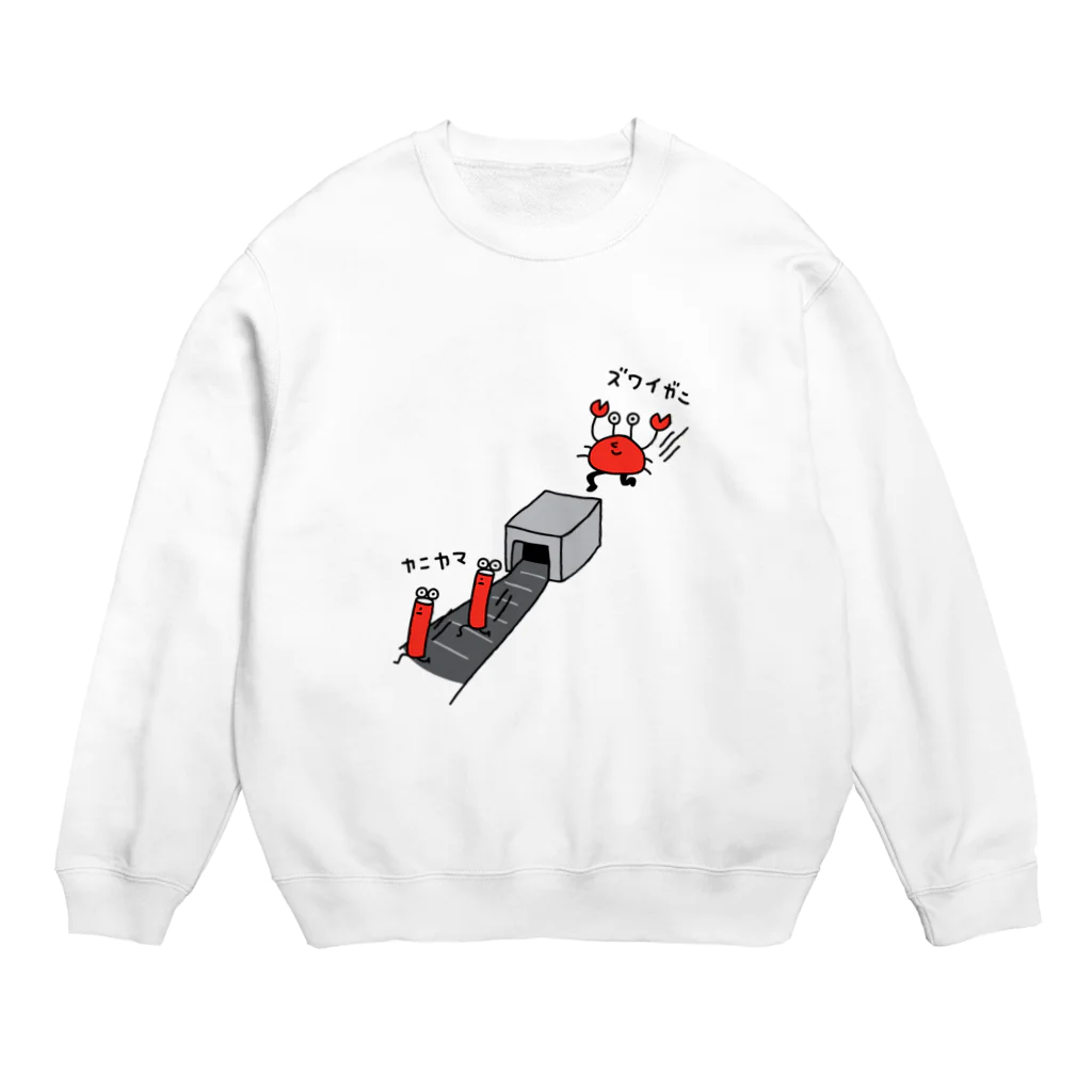 PokuStarのズワイガニのカニカマ Crew Neck Sweatshirt