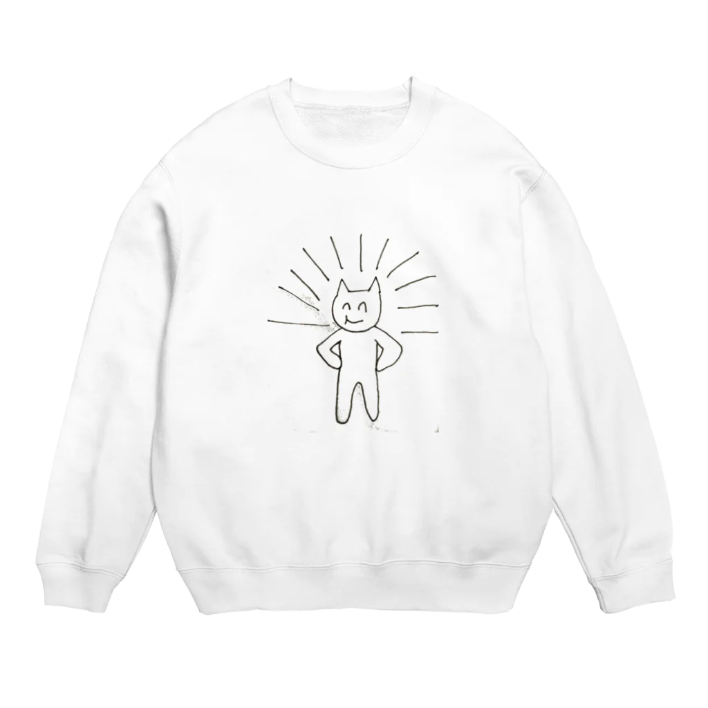 もふちゃんの自信満々 Crew Neck Sweatshirt