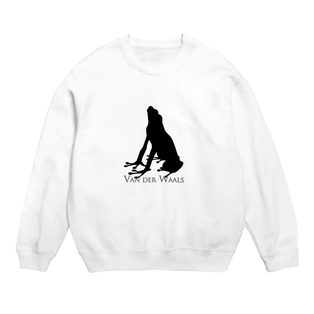 VanderWaalsのカエルシルエット_ロゴ入り Crew Neck Sweatshirt