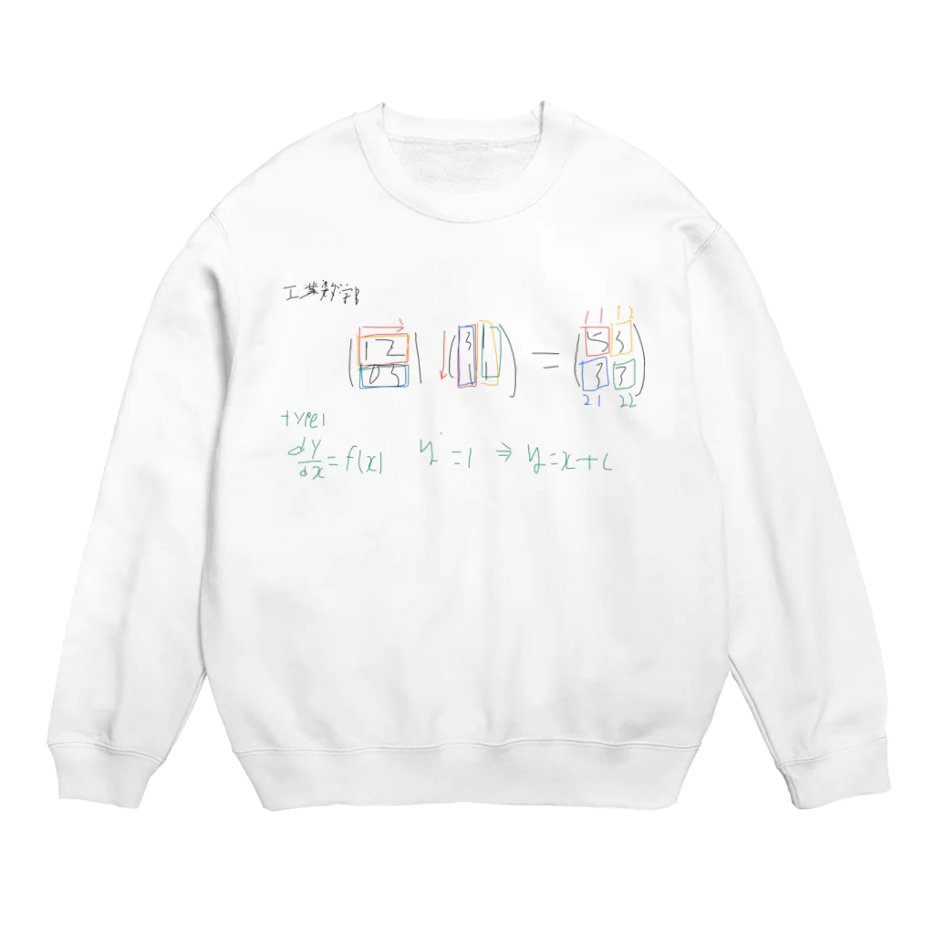 Rommelの工業数学の初回 Crew Neck Sweatshirt