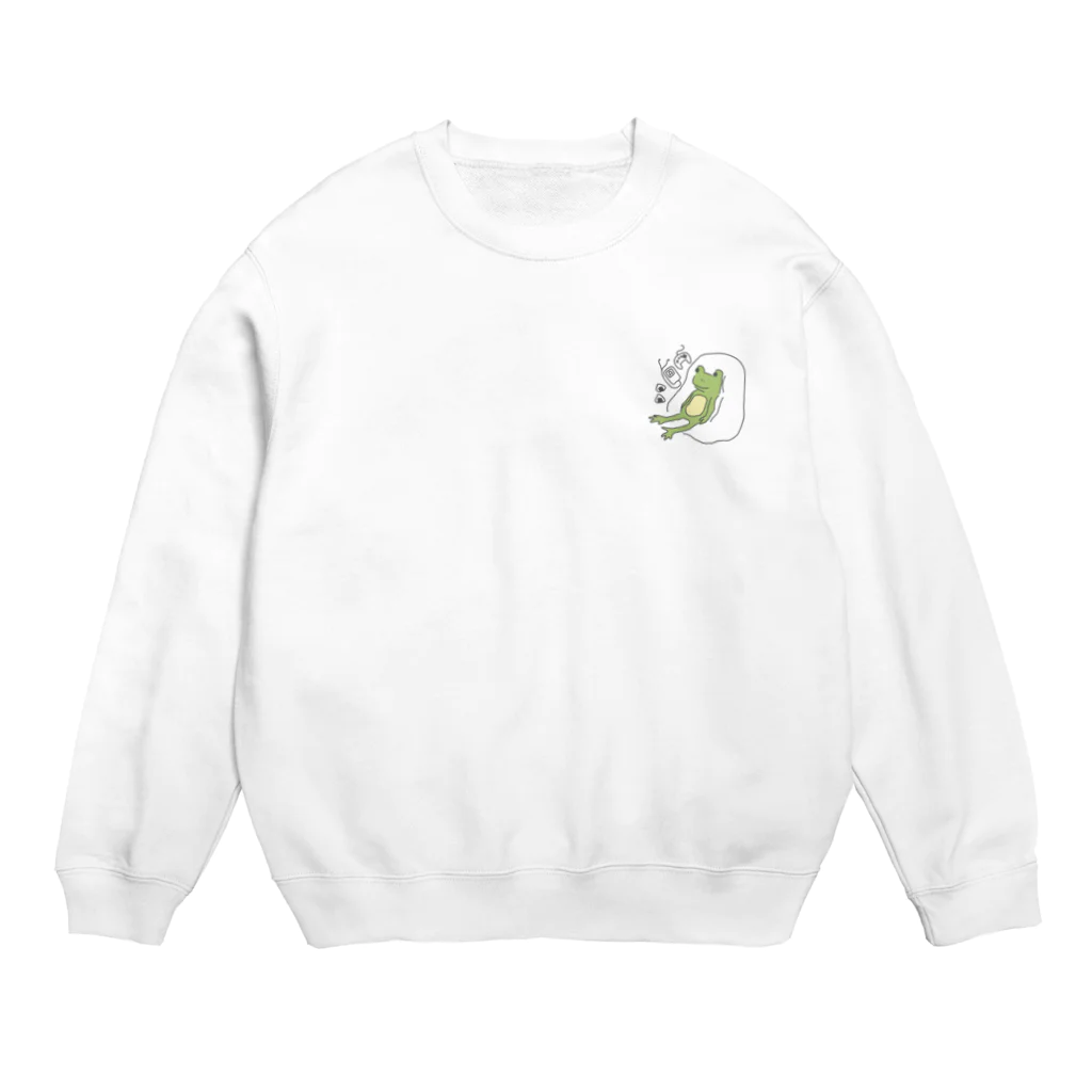 korokoのおやすみけろすうぇっと Crew Neck Sweatshirt