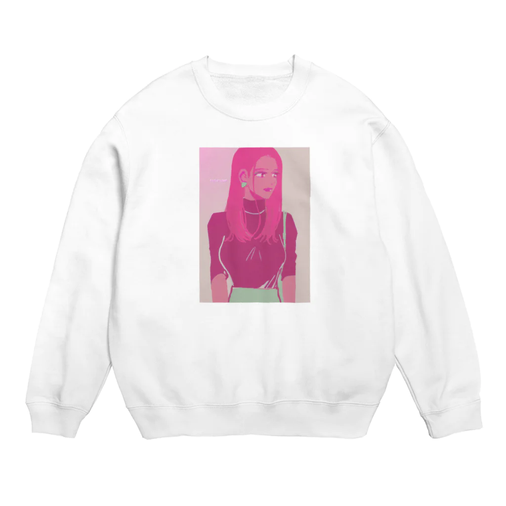 海野さそりの松子 Crew Neck Sweatshirt