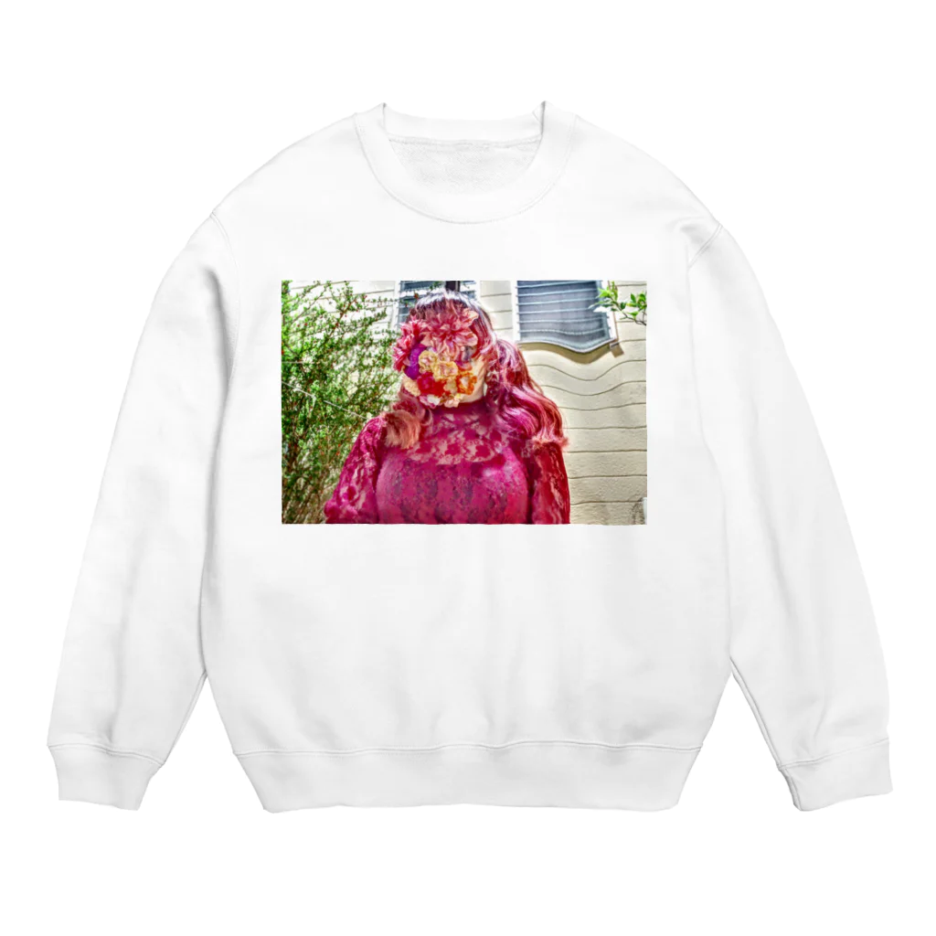 海月。の花女ちゃん Crew Neck Sweatshirt