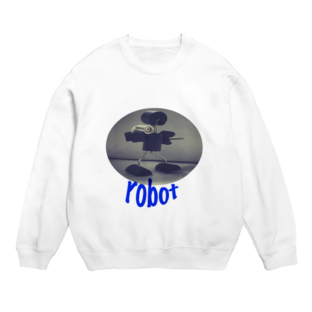 赤色の国のロボットくん Crew Neck Sweatshirt