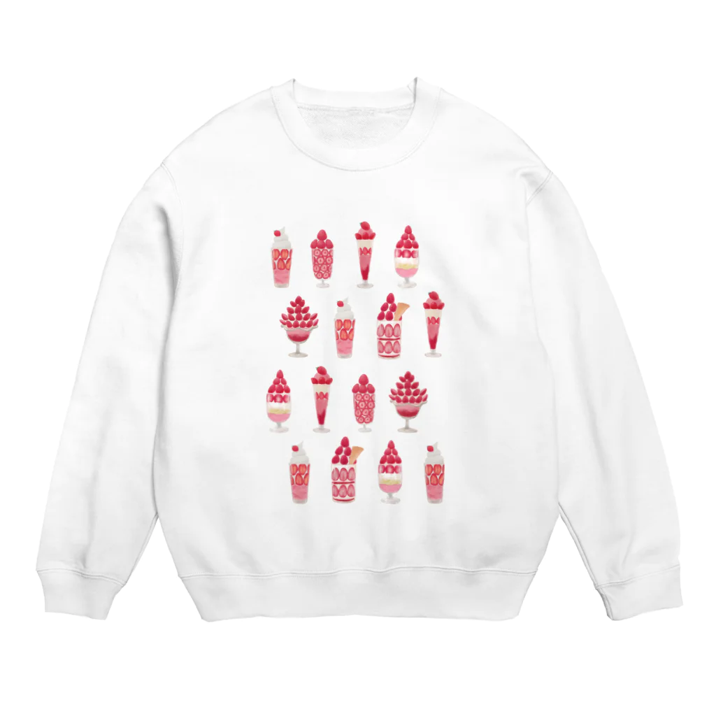 いちごパフェとか。のいちごパフェ Crew Neck Sweatshirt
