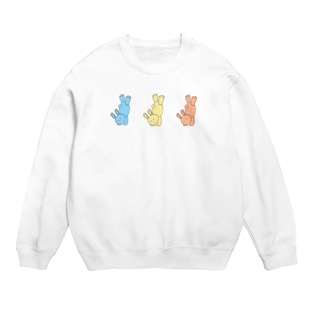 つくしごはん。のうさうさうさ Crew Neck Sweatshirt