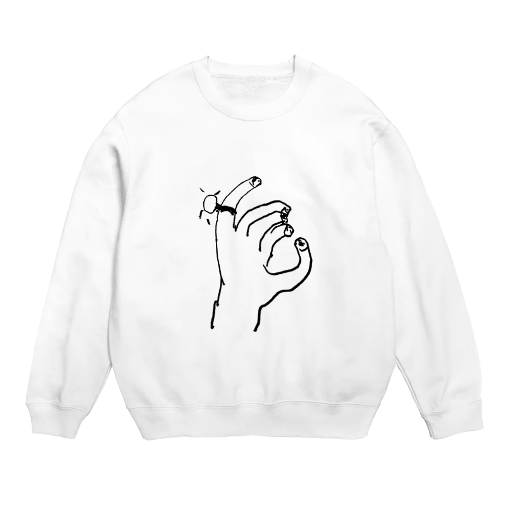 ヨチコのオッケーサイン（シンプル） Crew Neck Sweatshirt