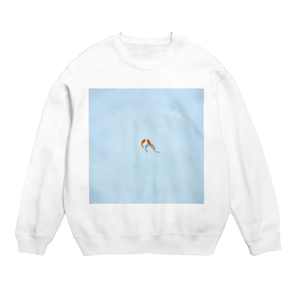 ひろの金魚のカップル Crew Neck Sweatshirt