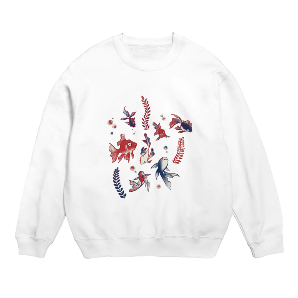 IZANAMI by Akane Yabushitaの【日本レトロ#27】金魚 Crew Neck Sweatshirt