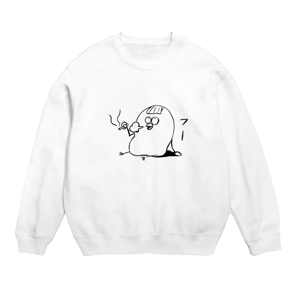 こむぎさんのクズとり。煙草ver. Crew Neck Sweatshirt