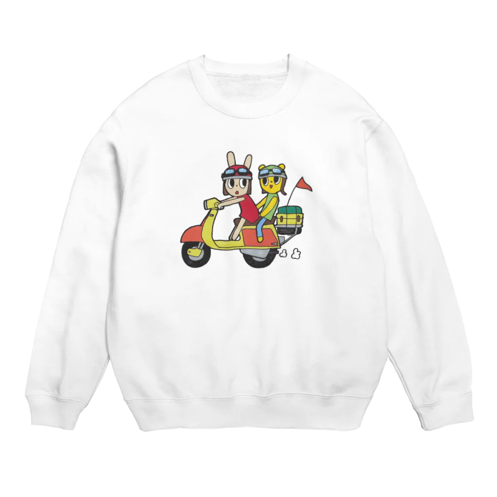 ココロスキップのスクータースウェット Crew Neck Sweatshirt