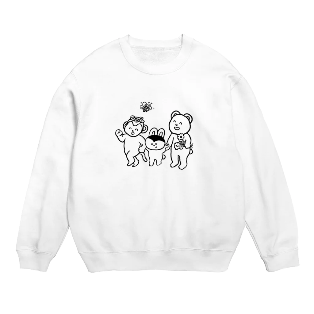 ドラキュラのうさぎのなかよし Crew Neck Sweatshirt