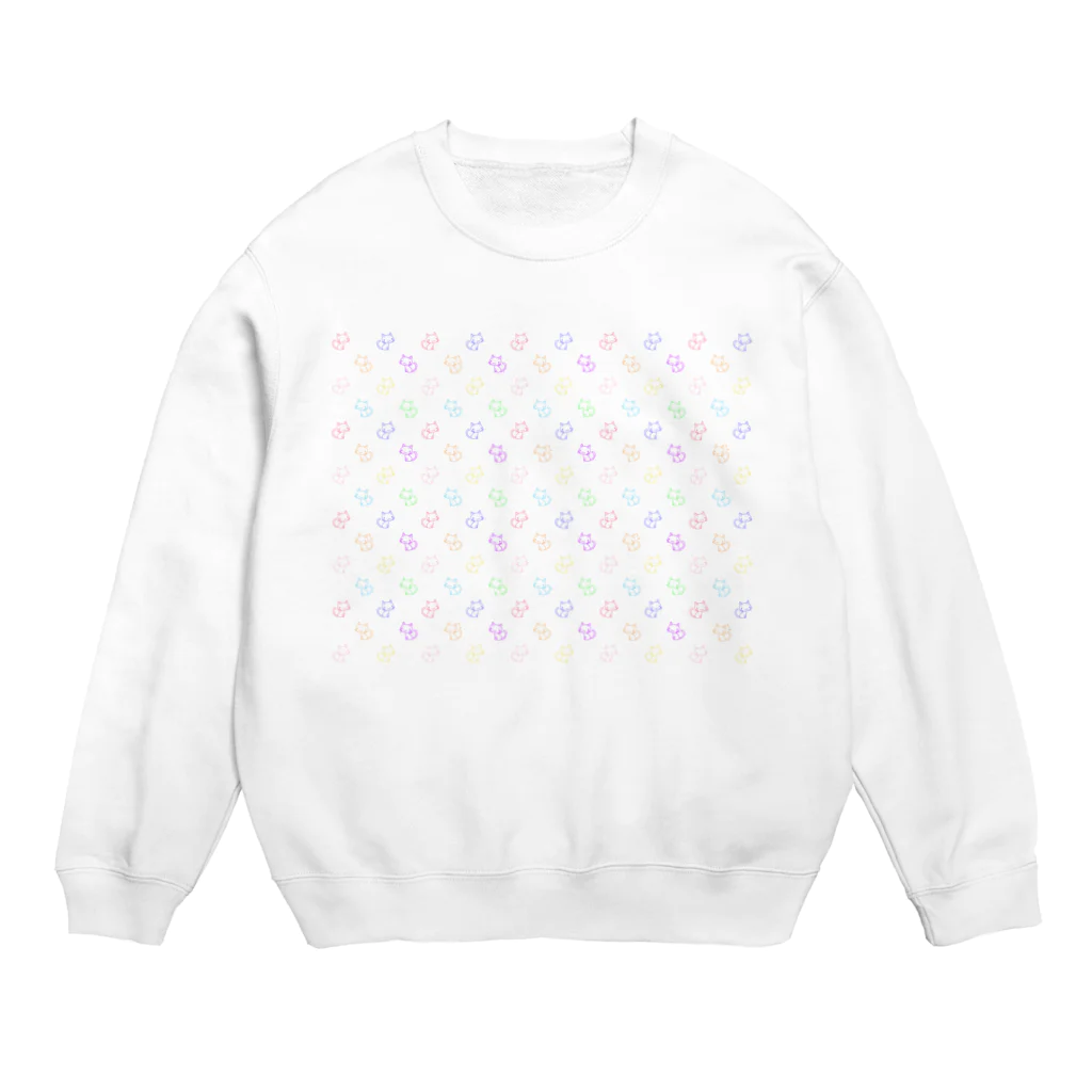 Riotoのカラフルにゃーん Crew Neck Sweatshirt