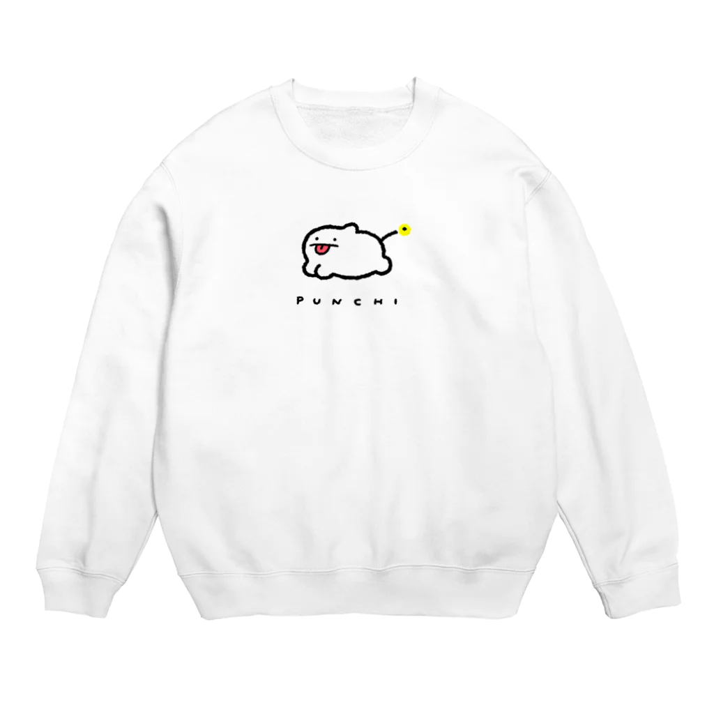 ぷりぷりうちゅうじんとぽこチャの店のぷんち Crew Neck Sweatshirt