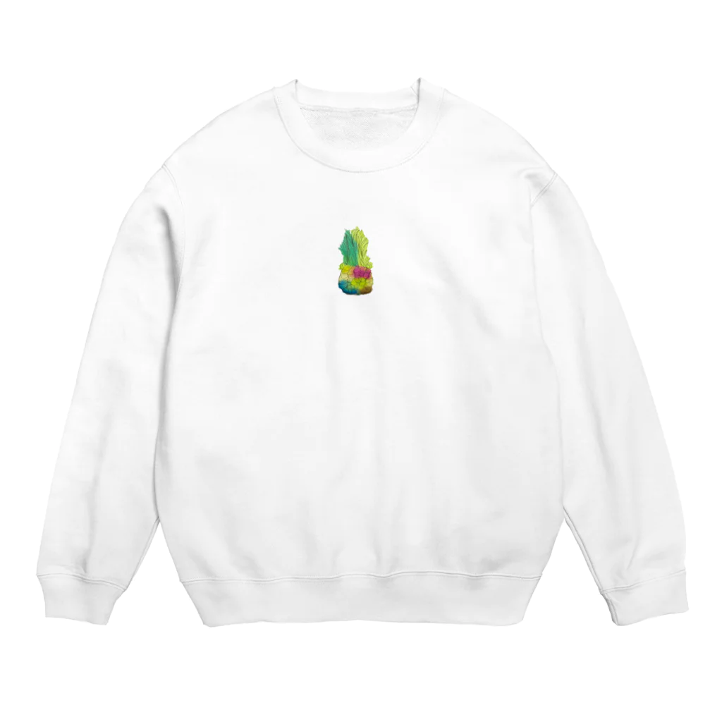 あゆ画伯のおみせのぱいなっぽーすうぇっと Crew Neck Sweatshirt