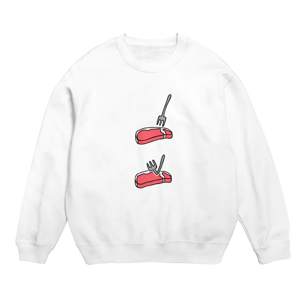 PokuStarのやわらかお肉 Crew Neck Sweatshirt