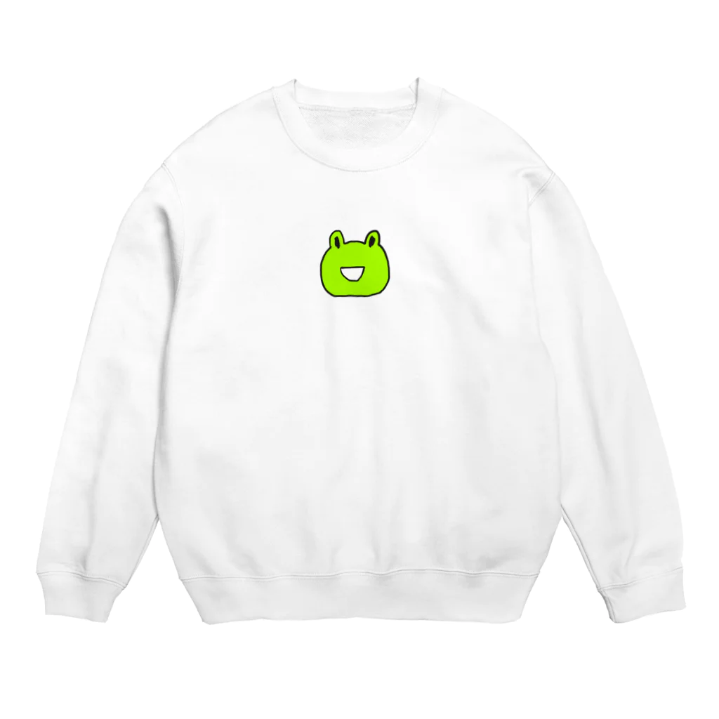 ゆるかわ動物園のゆるいカエル Crew Neck Sweatshirt