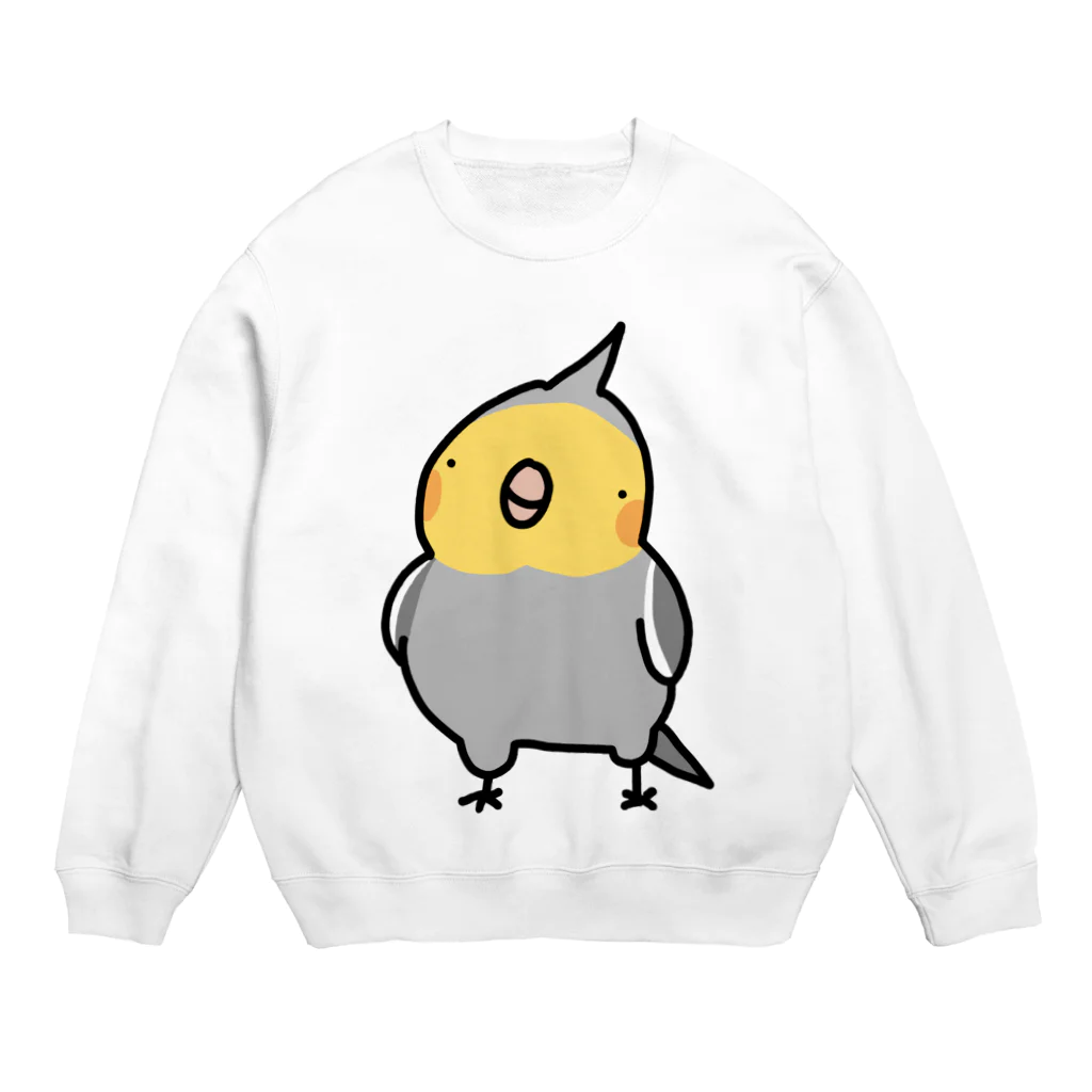 うめだのグッズショップのオカメインコ男子（文字なし） Crew Neck Sweatshirt