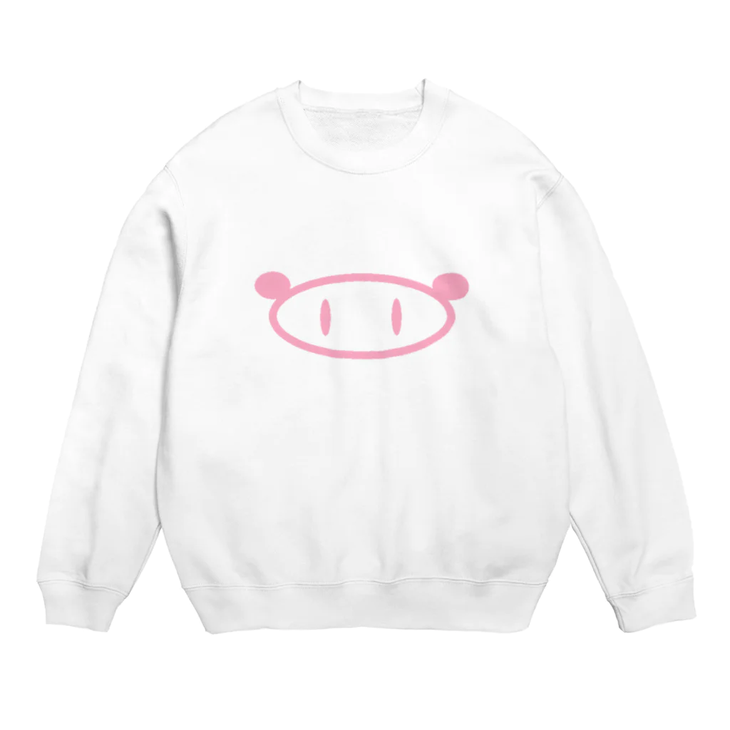 とんしゃんのブタさん Crew Neck Sweatshirt