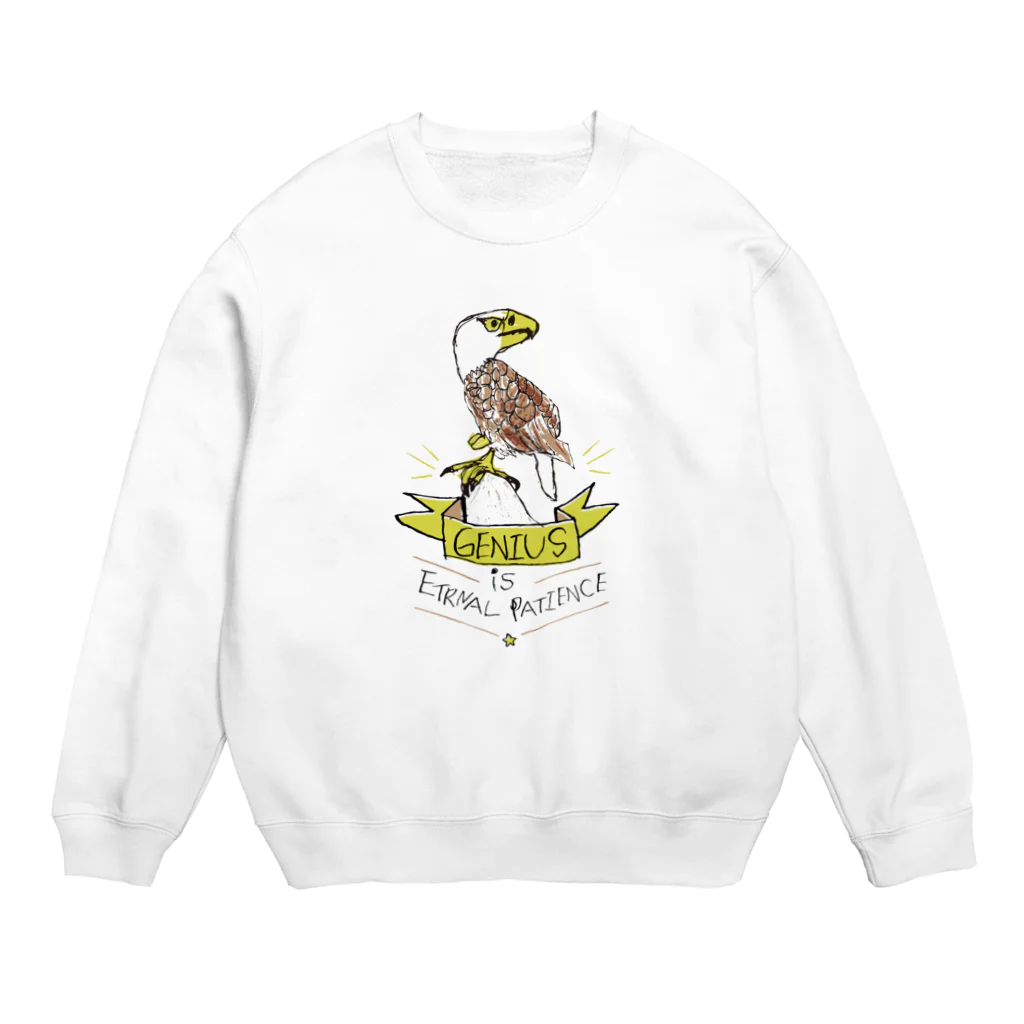 無彩色デザイン販売所のChildren's Art / 鷲 Crew Neck Sweatshirt