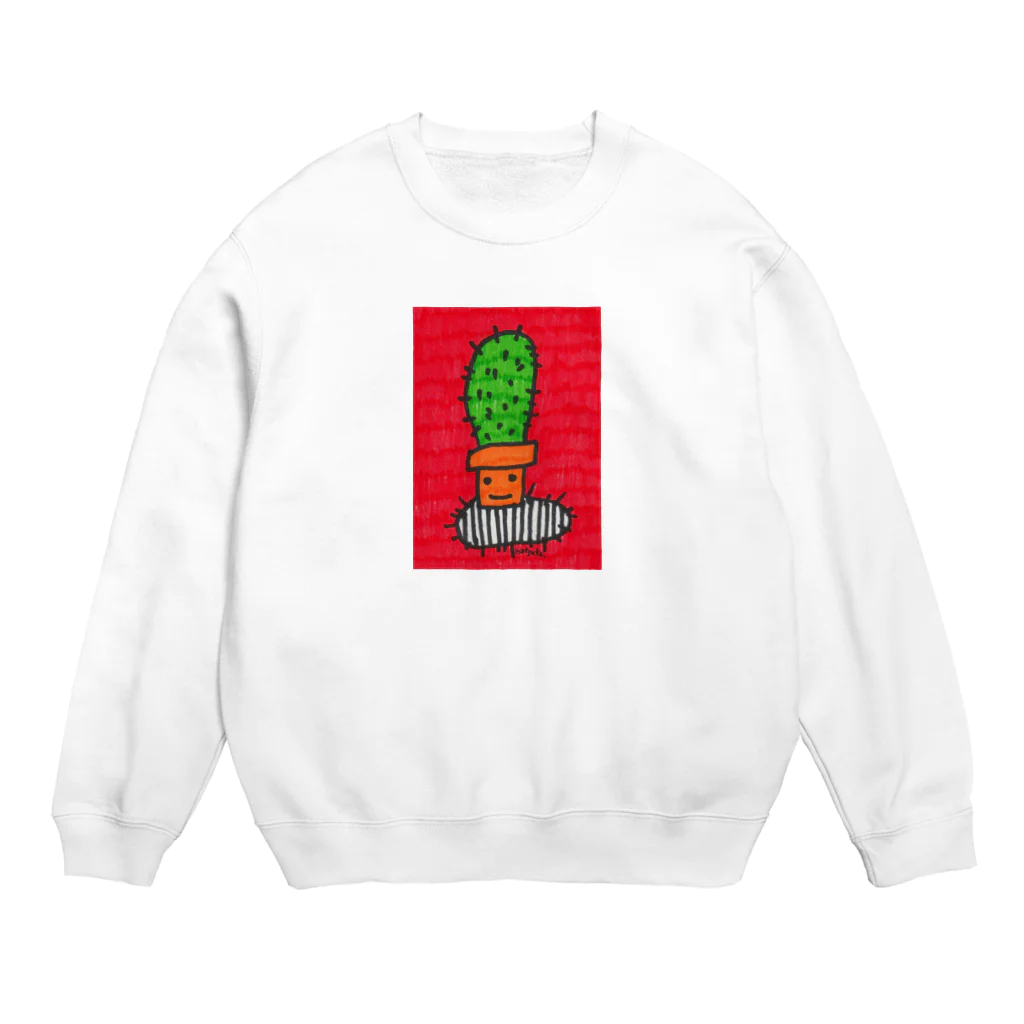 カクレガのサボテン Crew Neck Sweatshirt