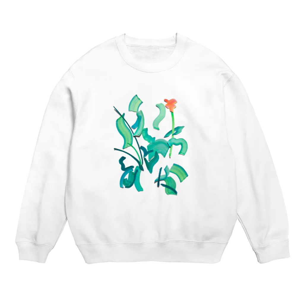 落合晴香の草 Crew Neck Sweatshirt