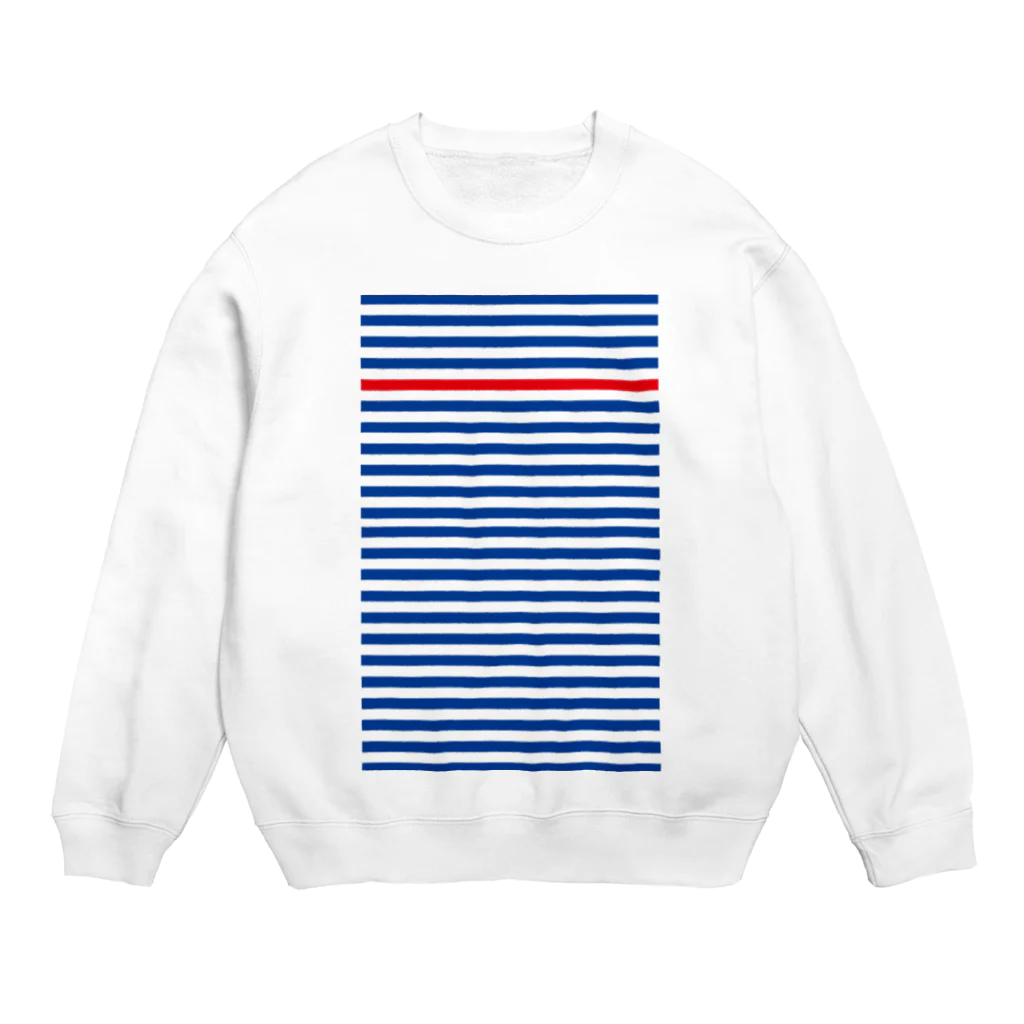 tmyのsui-hey　青 Crew Neck Sweatshirt