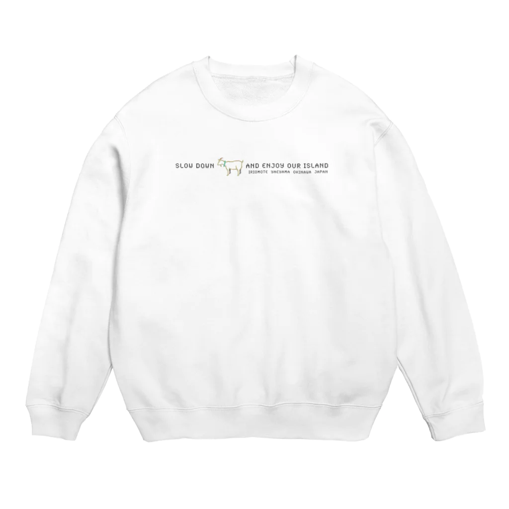 しまのなかまfromIRIOMOTEのしまのなかまSLOW　ヤギ Crew Neck Sweatshirt