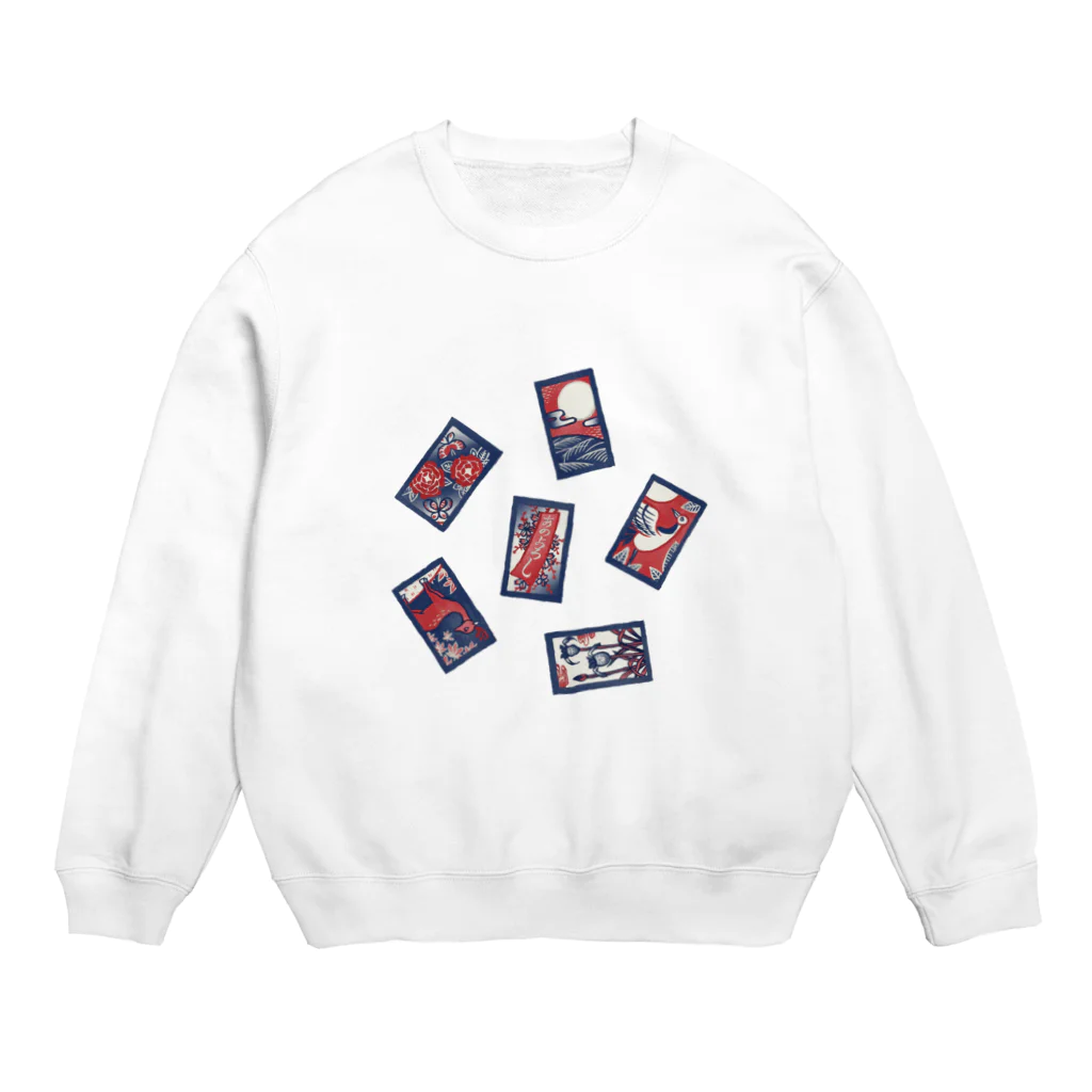 IZANAMI by Akane Yabushitaの【日本レトロ#30】花札 Crew Neck Sweatshirt