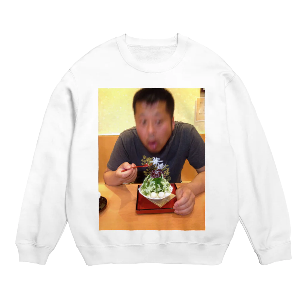 山川 友子のカキ氷を食べる夫 Crew Neck Sweatshirt