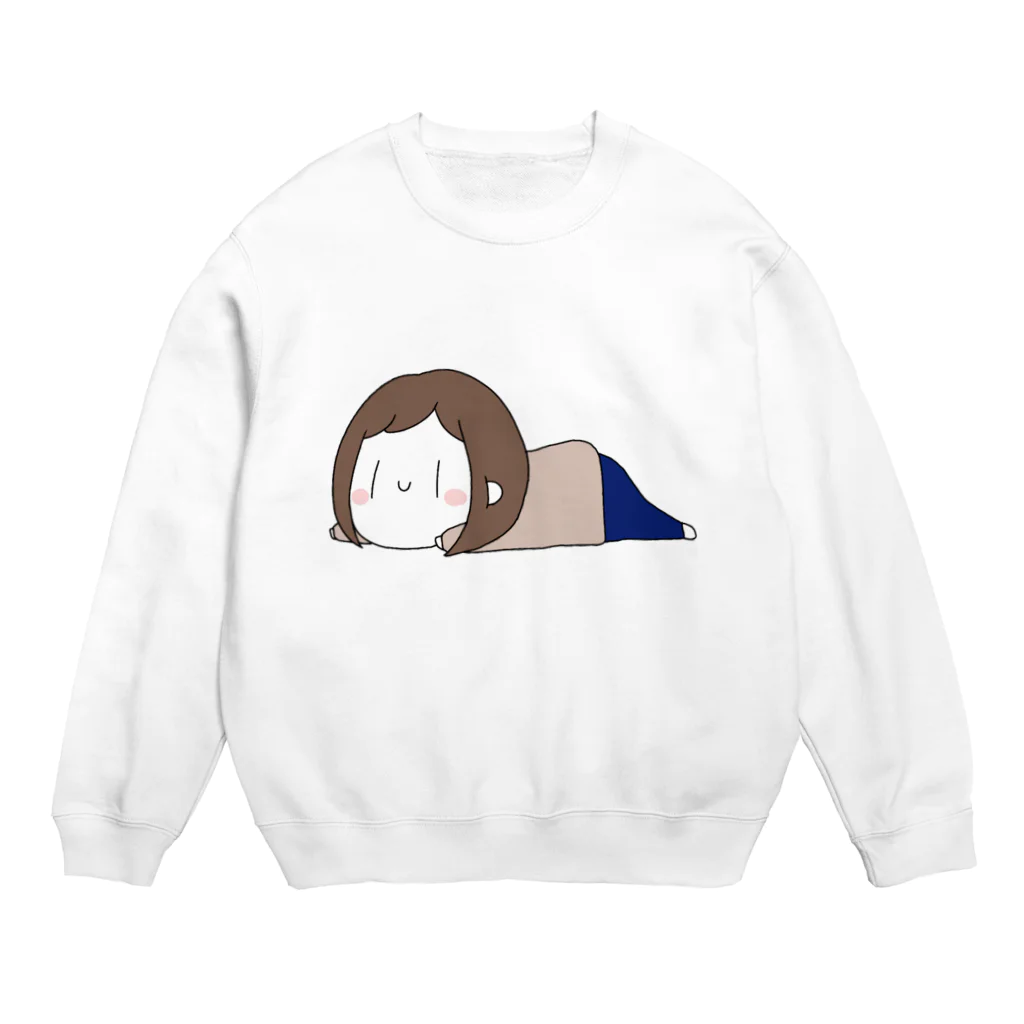 おとなしのデフォルメおとなし(ごろーん) Crew Neck Sweatshirt