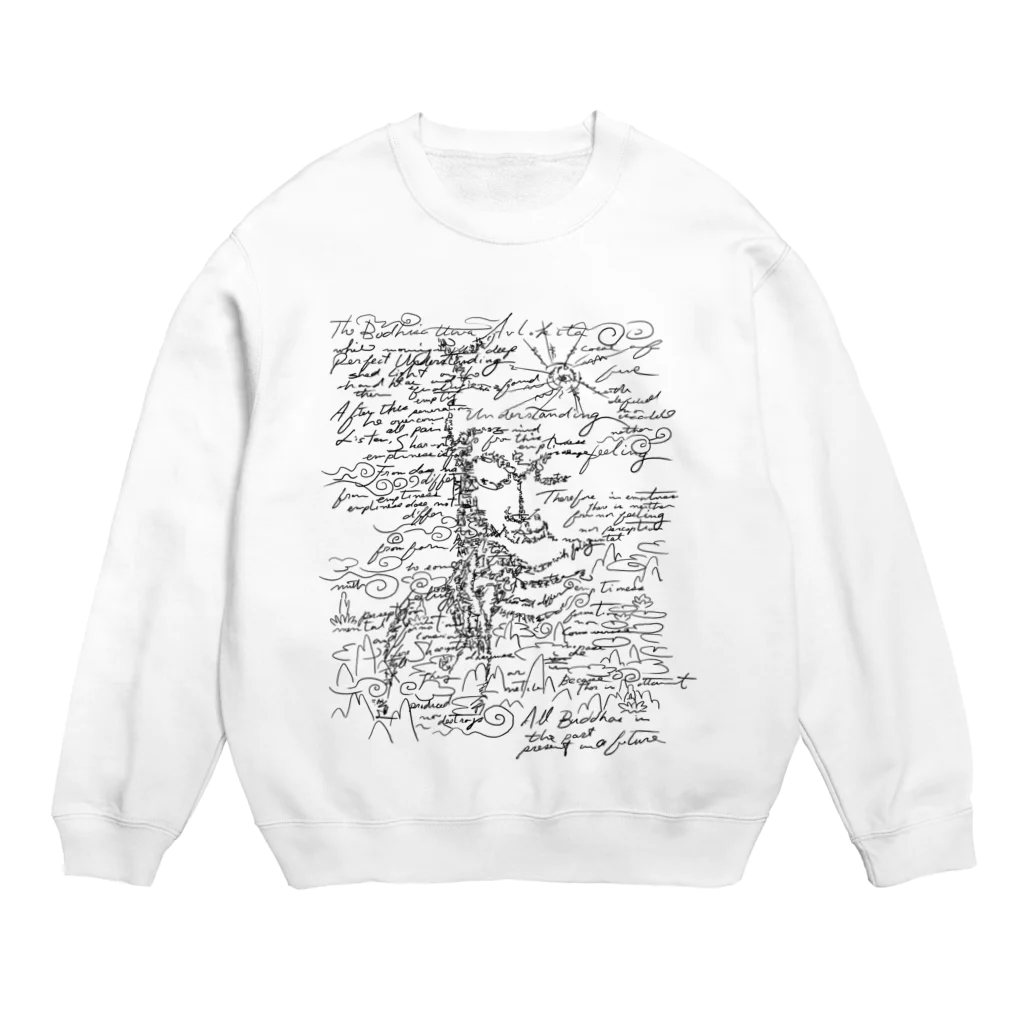 KNS designの文字菩薩 Crew Neck Sweatshirt