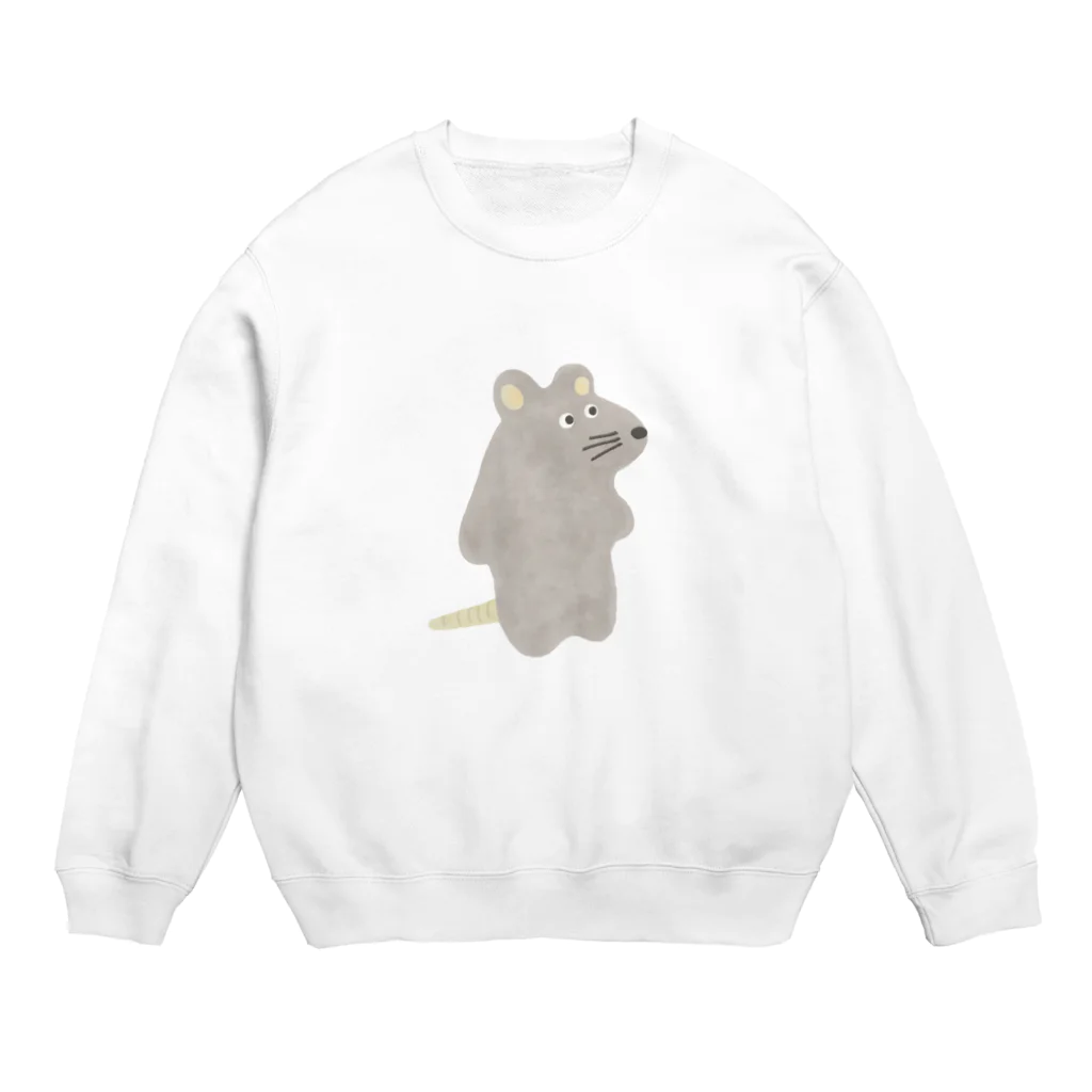 ミドリノネズミのはいいろのねずみ Crew Neck Sweatshirt