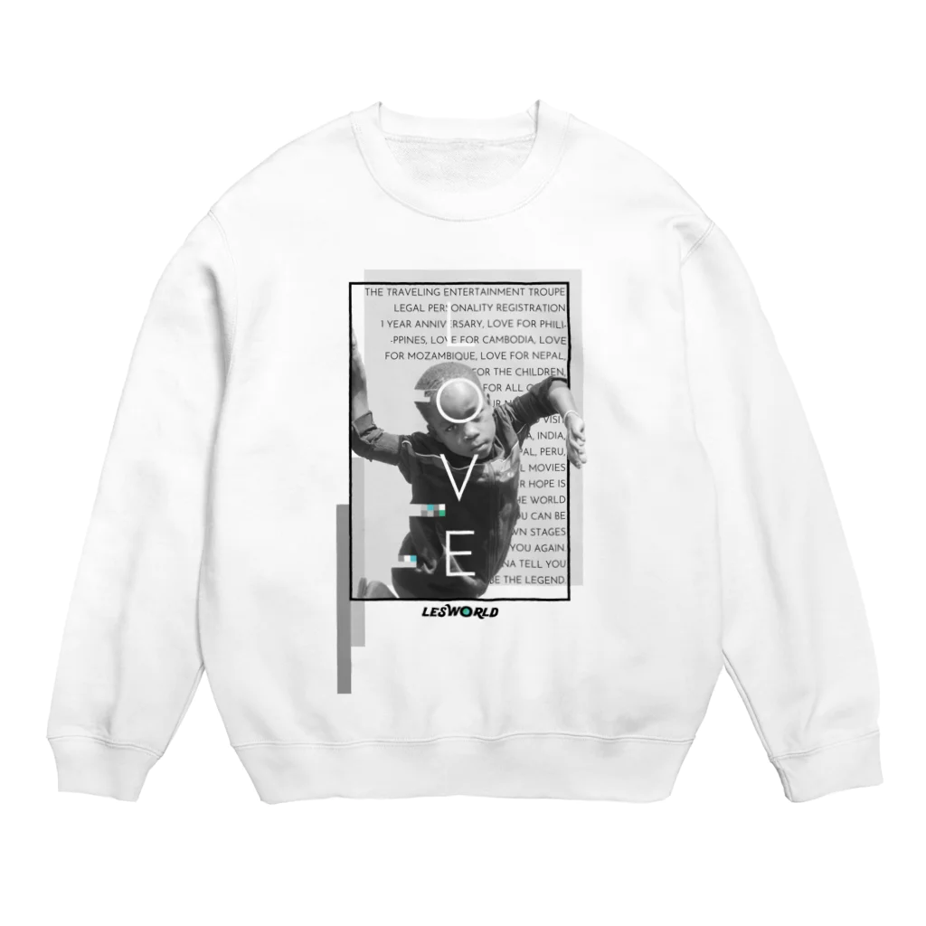 LES WORLD OFFICIAL GOODSの"for you" - LES WORLD 1year anniversary OFFICIAL GOODS by kaz-tomo Crew Neck Sweatshirt