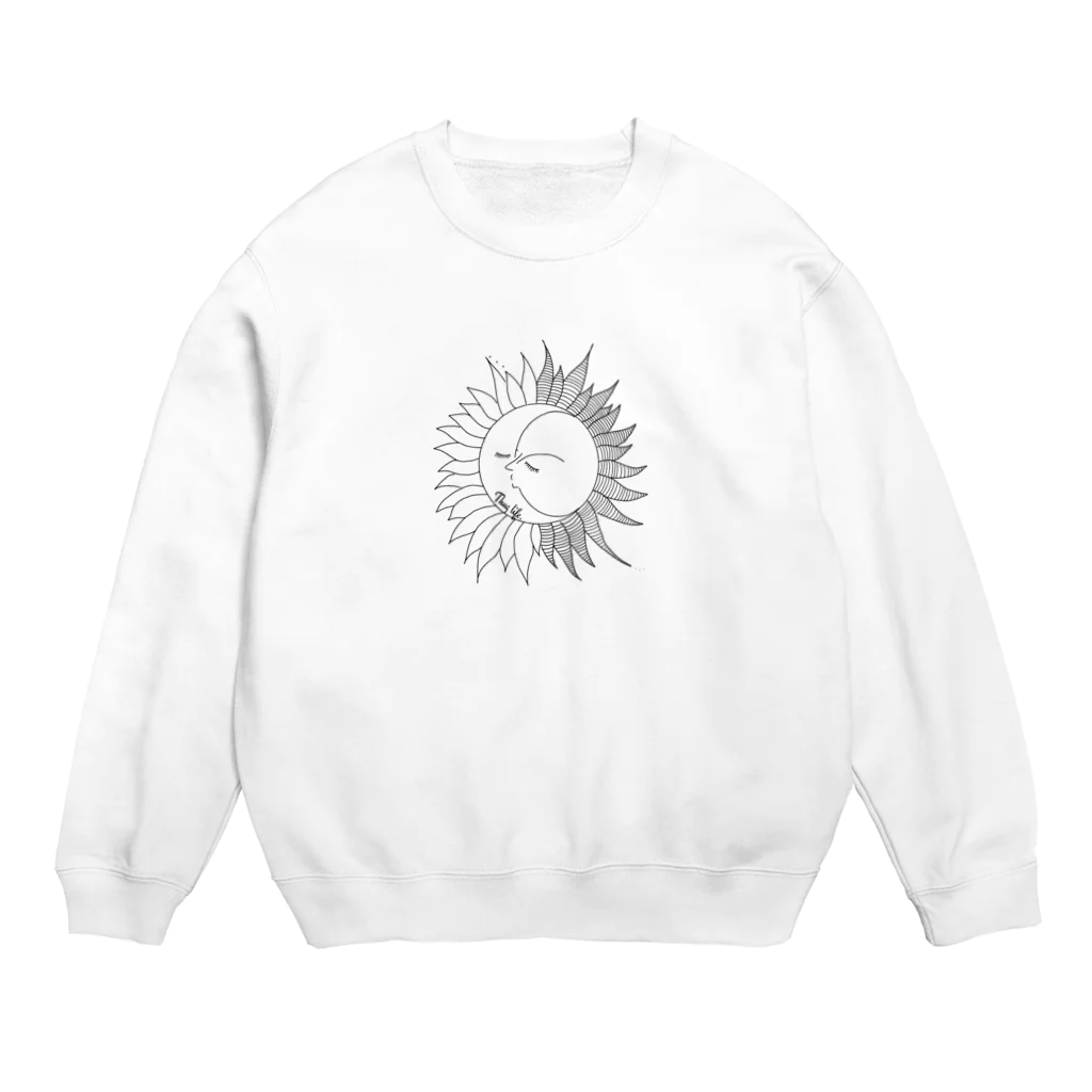  mii.のsun&moon. Crew Neck Sweatshirt