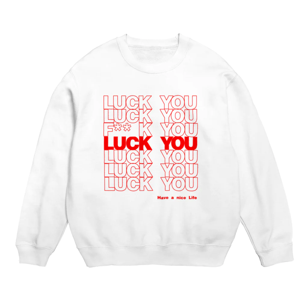 yukizuriの“F” & LUCK YOU LOGO スウェット