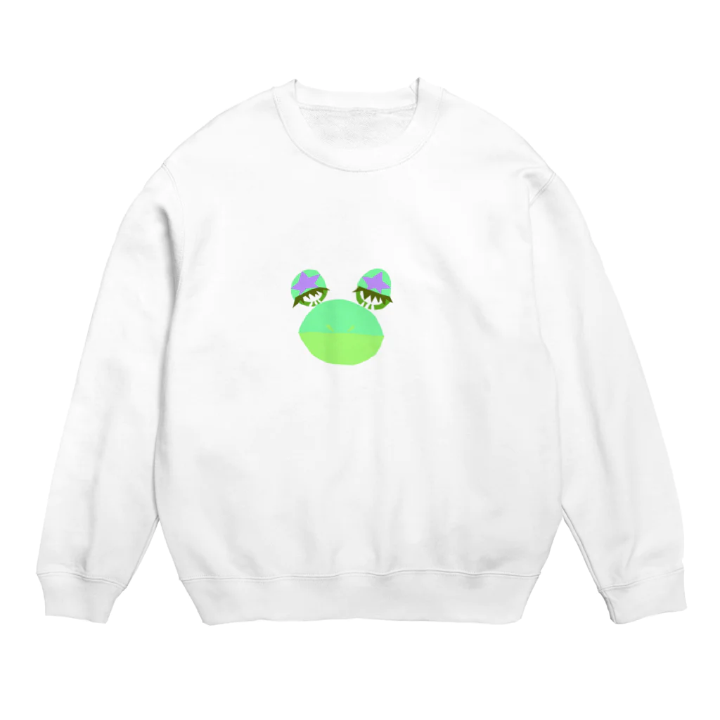 nono-suzuriのカエルグッズ Crew Neck Sweatshirt