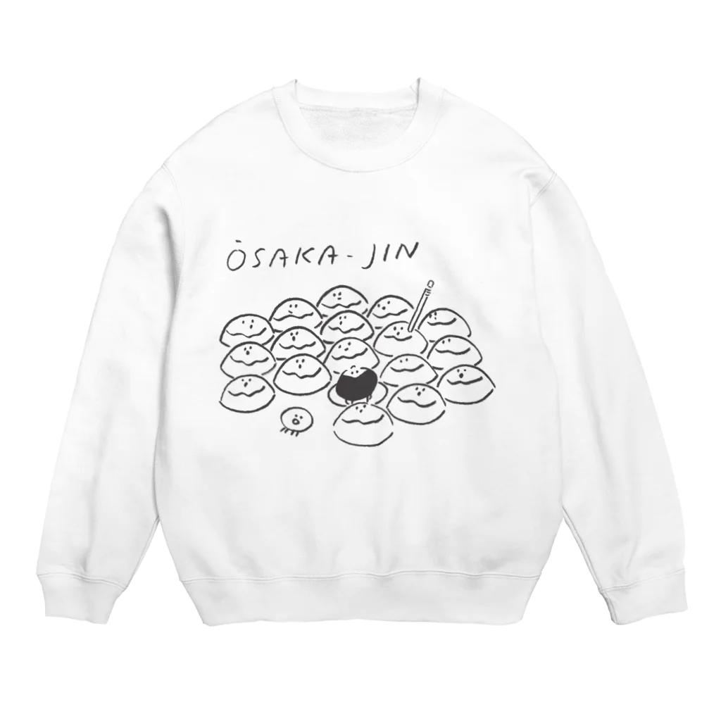 都道府県Tシャツの大阪人 Crew Neck Sweatshirt