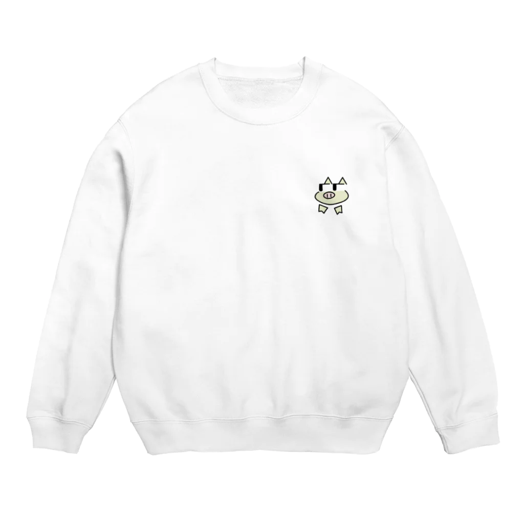 単なるヲタ男なディープグッズのStepu Color One Point Crew Neck Sweatshirt