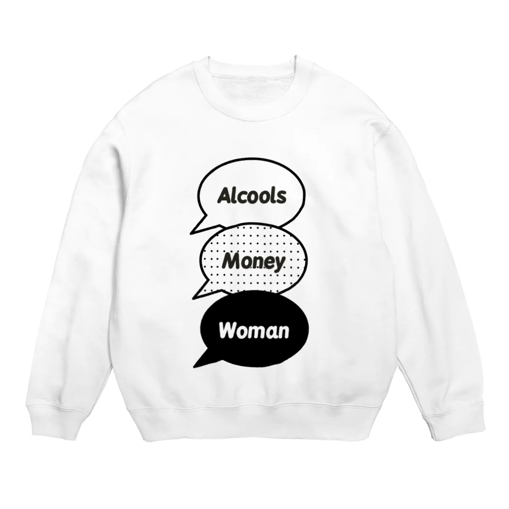 よーぐるとのらくがきグッズたちの酒金女 Crew Neck Sweatshirt