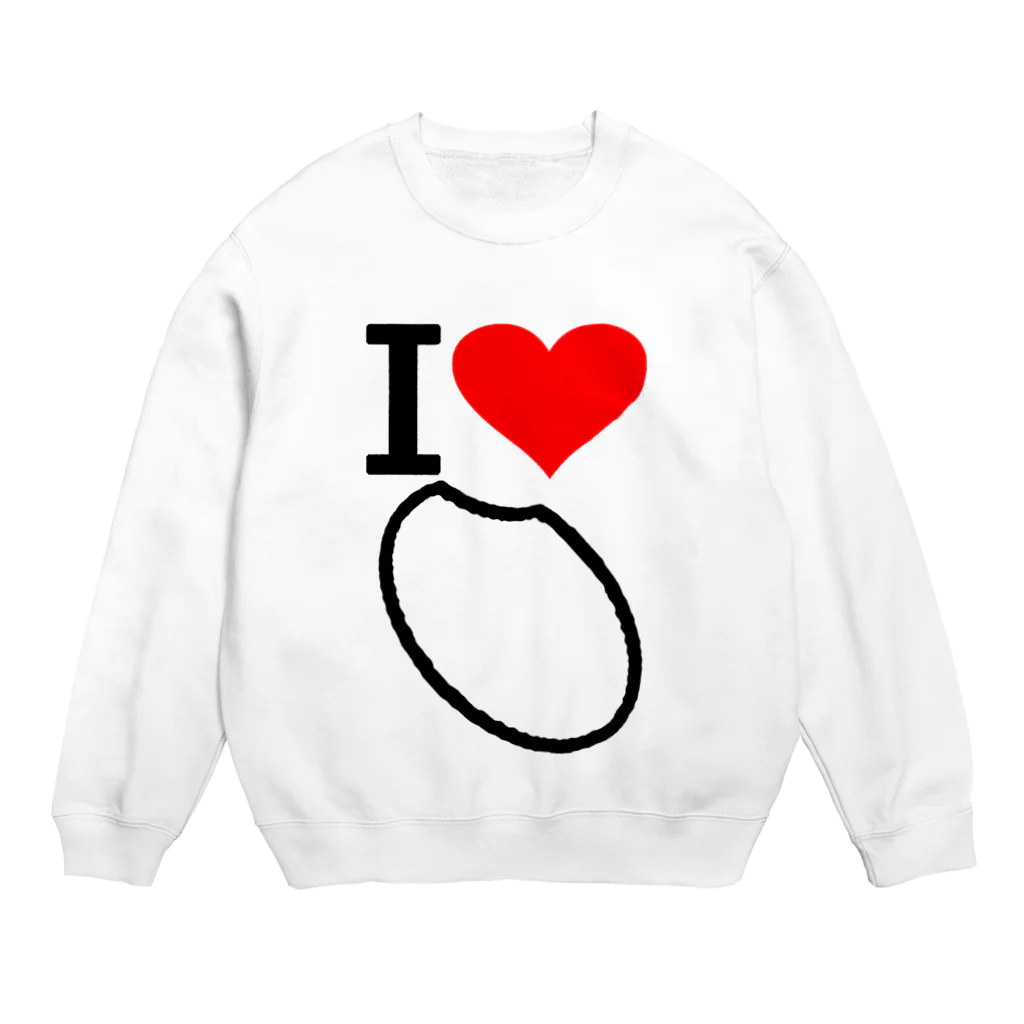 AAAstarsのアイ　ハート　米　(　I 　Love　米 　）2 Crew Neck Sweatshirt