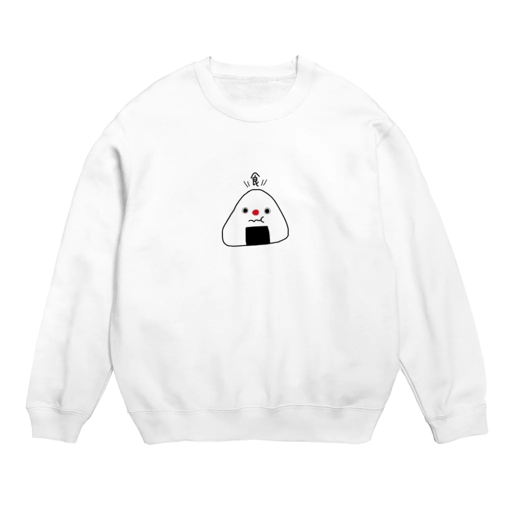 puppy puppyのもぐもぐおにぎりくん Crew Neck Sweatshirt